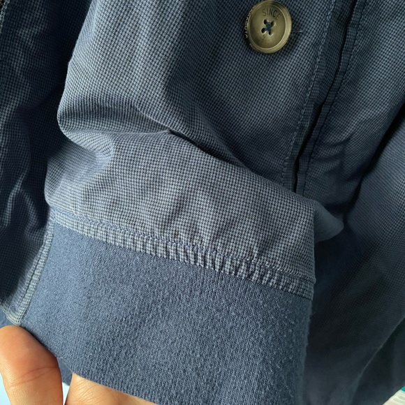 Barracuta G9 Harrington Jacket Size 42 M/L Blue Houndstooth - Picture 2 of 9
